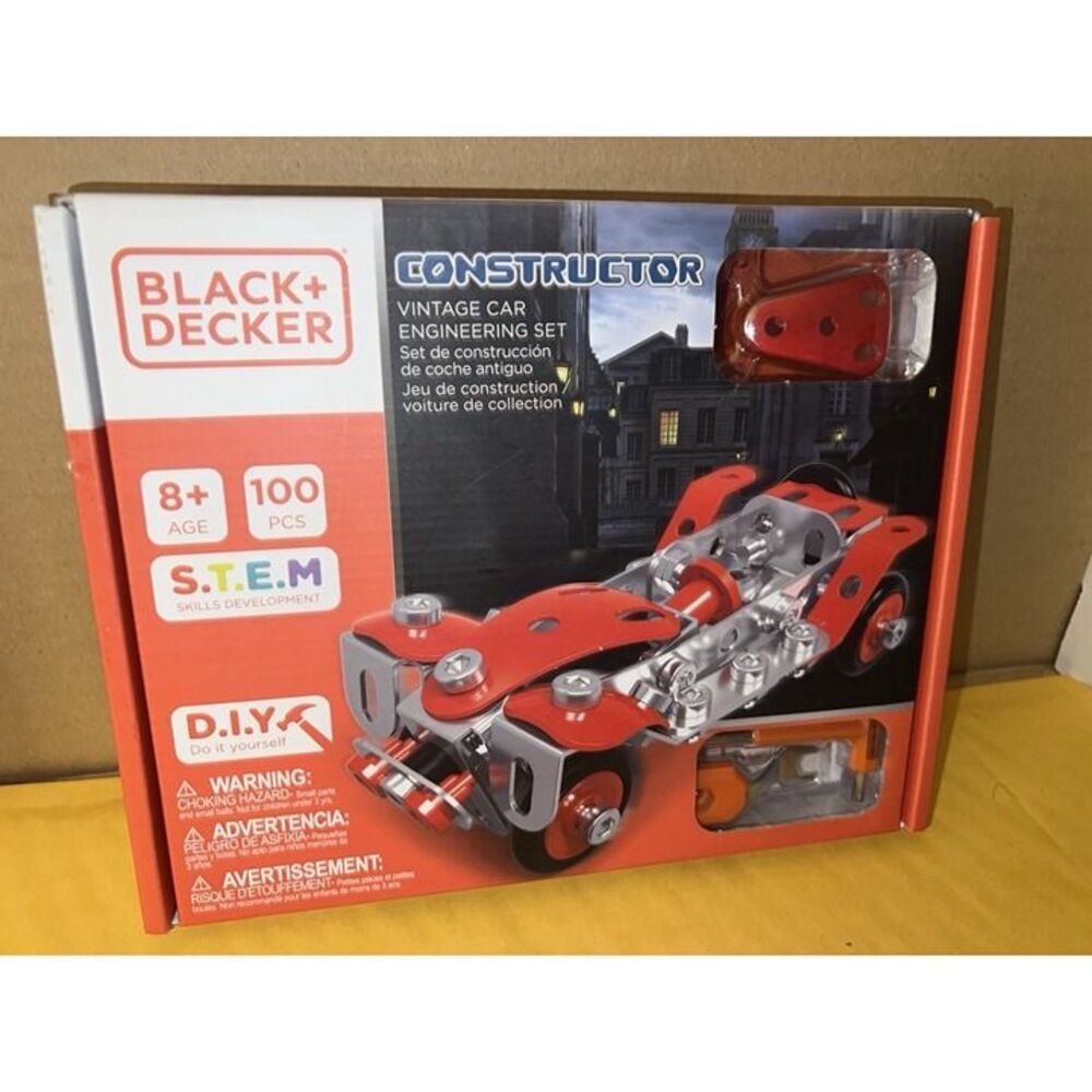 Black and Decker Constructor Vintage Car Engineering Set New 0972FT